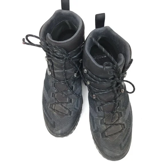 Mammut Ducan Mid GTX Backpacking Hiking Boots - Men's 11, Black, 3030-03540